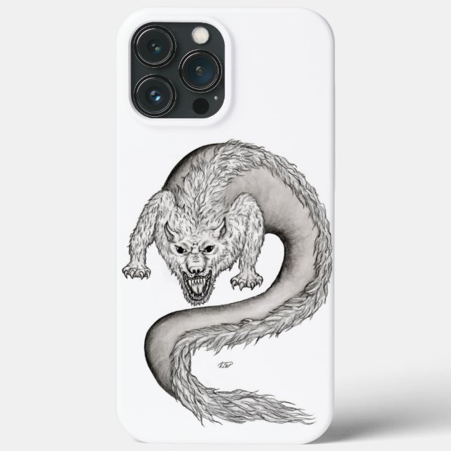 Wolfdragon black and white design Case-Mate iPhone case (Back)