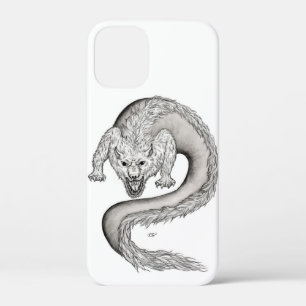 Wolfdragon black and white design iPhone 12 mini case