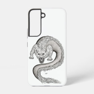 Wolfdragon black and white Design Samsung Galaxy Case
