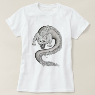 Wolfdragon black and white design T-Shirt
