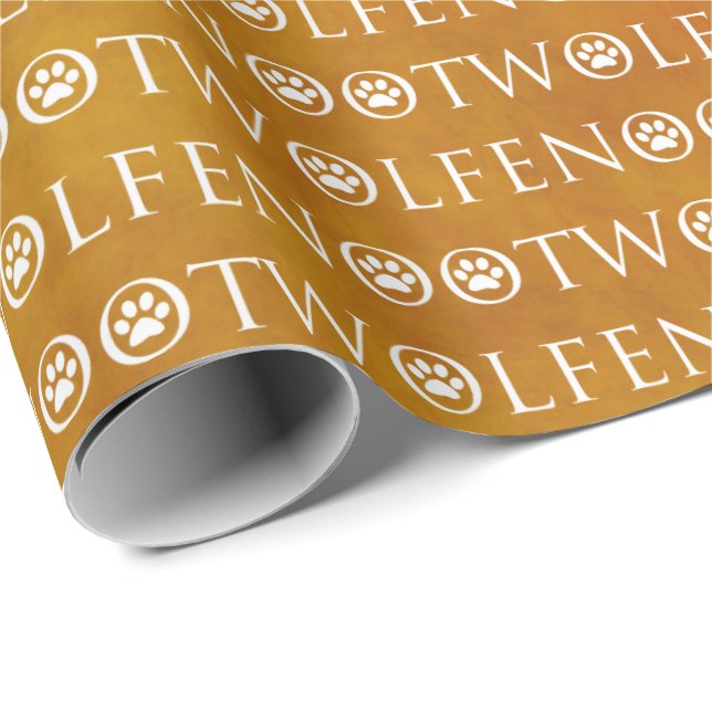 Wolfenoot - Wolf Party Supplies Wrapping Paper (Roll Corner)