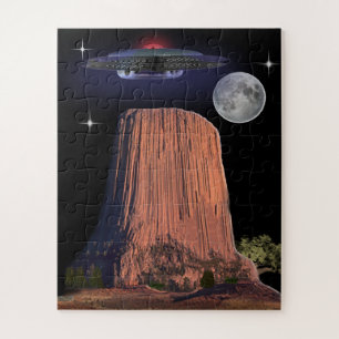 Wolfes howling at moon jigsaw puzzle