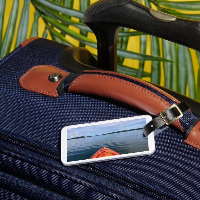 Wolfe's Neck Maine Ocean Kayak Luggage Tag (Front Insitu 3)