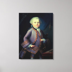 Wolfgang Amadeus Mozart , 1763 Canvas Print