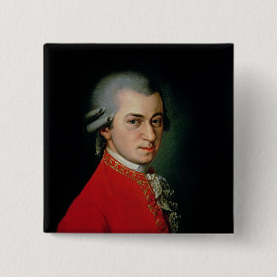 Wolfgang Amadeus Mozart, 1818 15 Cm Square Badge