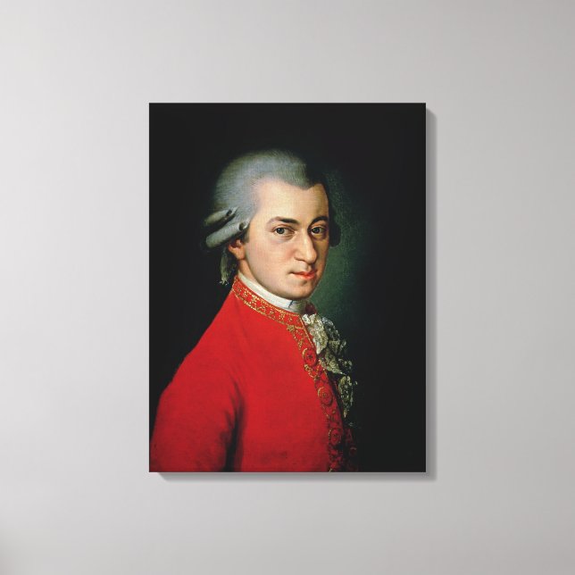 Wolfgang Amadeus Mozart, 1818 Canvas Print (Front)