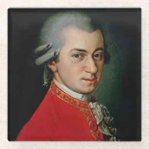 Wolfgang Amadeus Mozart, 1818 Glass Coaster