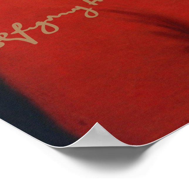 Wolfgang Amadeus Mozart 1819 with signature Poster (Corner)