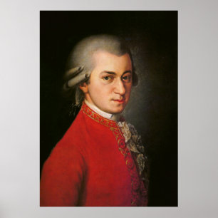 Wolfgang Amadeus Mozart Art Poster