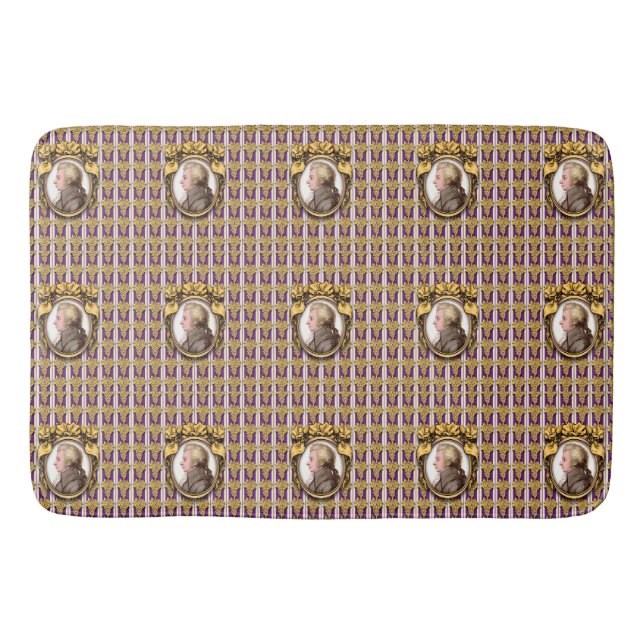 Wolfgang Amadeus Mozart Bath Mat (Front)