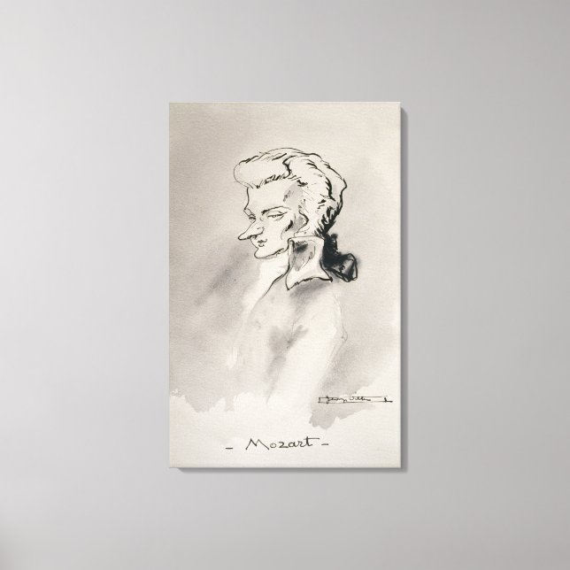 Wolfgang Amadeus Mozart Canvas Print (Front)