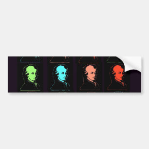 Wolfgang Amadeus Mozart Collage Bumper Sticker