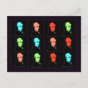 Wolfgang Amadeus Mozart Collage Postcard