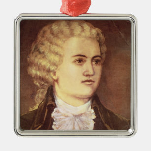 Wolfgang Amadeus Mozart  during his stay Metal Tree Decoration