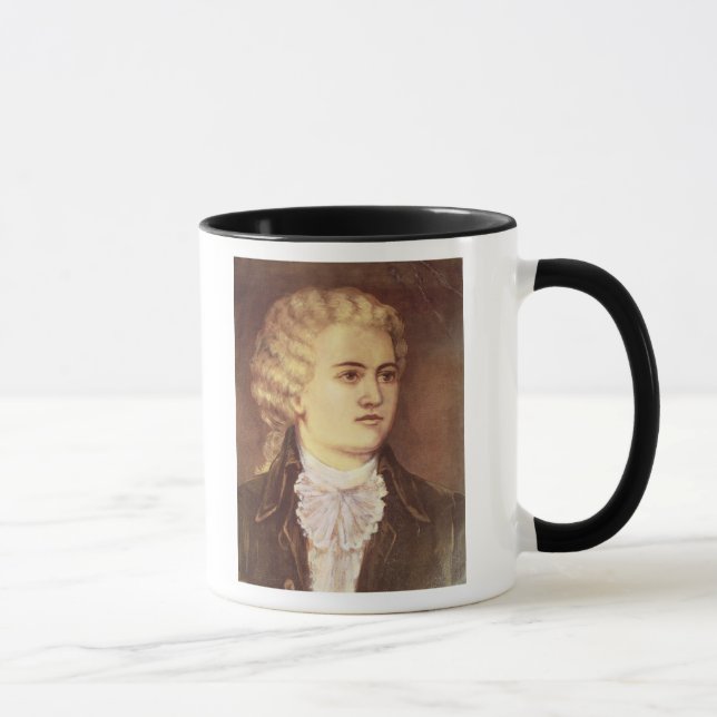 Wolfgang Amadeus Mozart  during his stay Mug (Right)