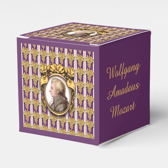 Wolfgang Amadeus Mozart Favour Box (Front Side)
