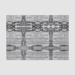 ♥ Wolfgang Amadeus Mozart Herz Oper Cosi fan tutte Tissue Paper