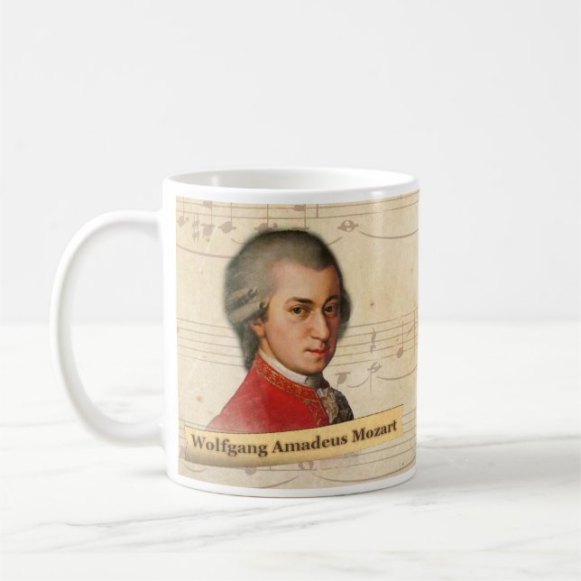 Wolfgang Amadeus Mozart Historical Mug (Left)