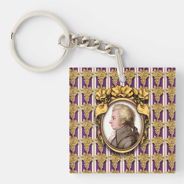 Wolfgang Amadeus Mozart Key Ring (Front)