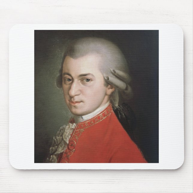 Wolfgang Amadeus Mozart Mouse Mat (Front)