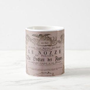 ♥ Wolfgang Amadeus Mozart Oper Le nozze di Figaro Coffee Mug