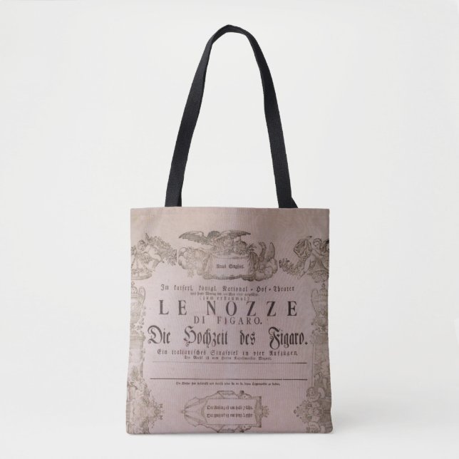 Wolfgang Amadeus Mozart, Opera - Le nozze di Figar Tote Bag (Front)