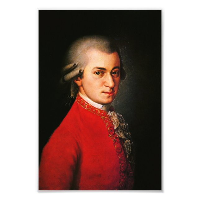 Wolfgang Amadeus Mozart portrait Photo Print (Front)