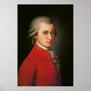 Wolfgang Amadeus Mozart Portrait Poster