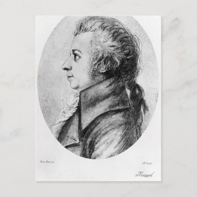 Wolfgang Amadeus Mozart Postcard (Front)