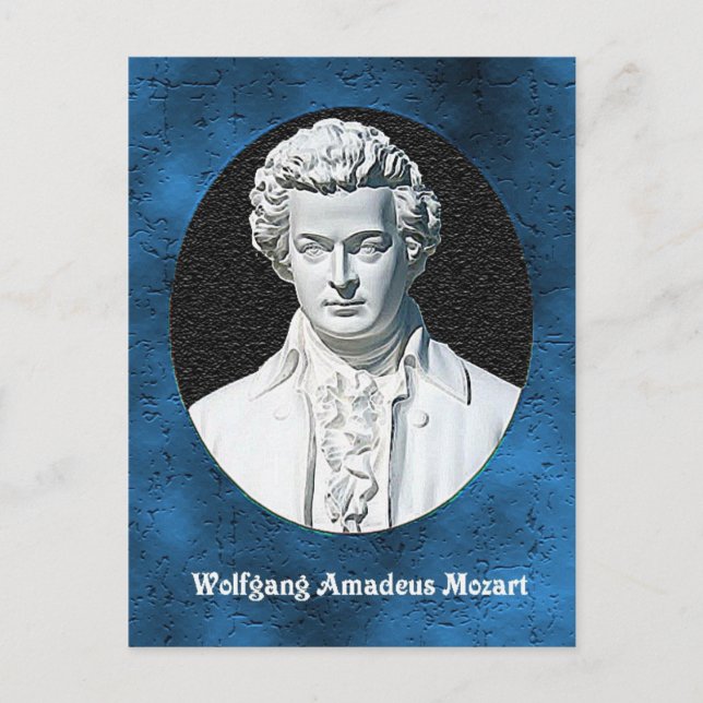 Wolfgang Amadeus Mozart Postcard (Front)