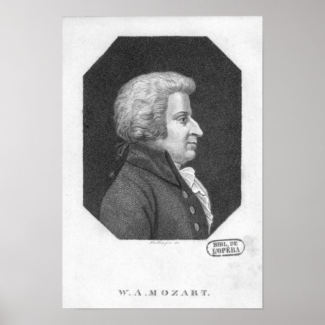 Wolfgang Amadeus Mozart Poster (Front)