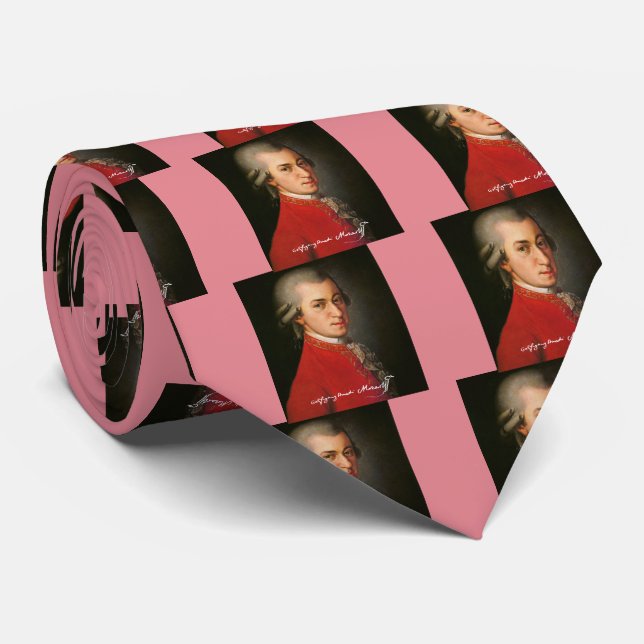 Wolfgang amadeus mozart tie (Rolled)