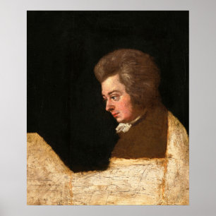 Wolfgang Amadeus Mozart, Unfinished Portrait, 1789 Poster