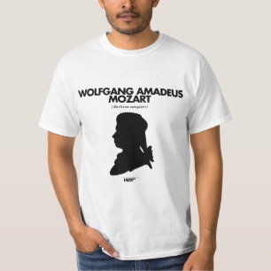 Wolfgang Amadeus Mozart white T-shirt