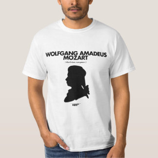 Wolfgang Amadeus Mozart white T-shirt