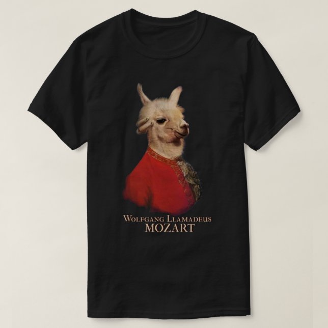 Wolfgang LLamadeus Mozart Premium  T-Shirt (Design Front)