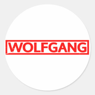 Wolfgang Stamp Classic Round Sticker