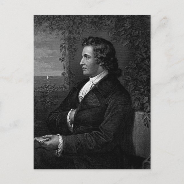 Wolfgang von Goethe Postcard (Front)