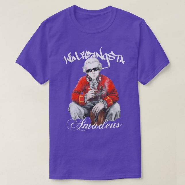 Wolfgangsta Amadeus white writing T-Shirt (Design Front)