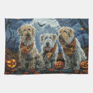 Wolfhound Halloween Spooky Tea Towel
