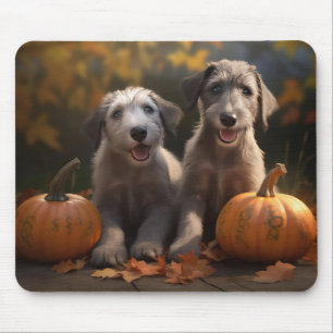 Wolfhound  Puppy Autumn Delight Pumpkin Mouse Mat