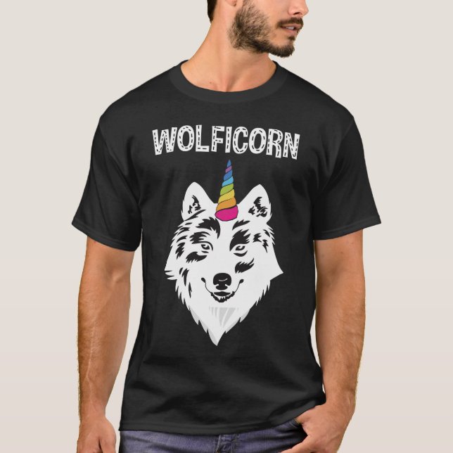 Wolficorn Unicorn For Party T-Shirt (Front)