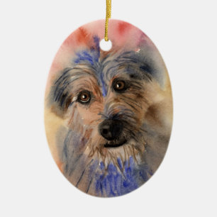Wolfie Ceramic Tree Decoration