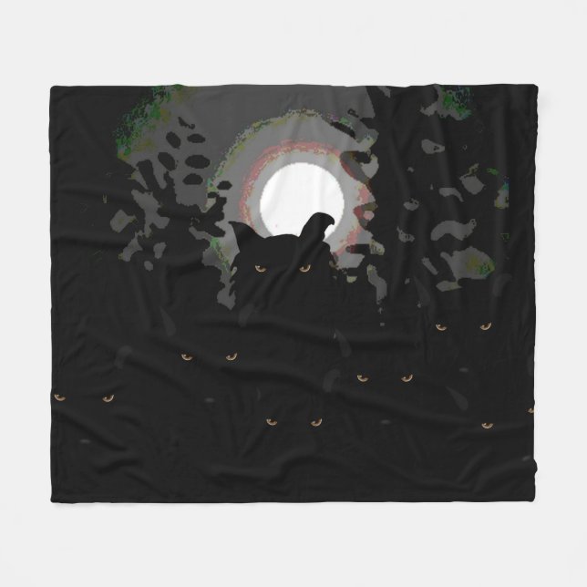 Wolfie Fleece Blanket (Front (Horizontal))