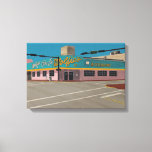 Wolfie's Coffeeshop Canvas Print<br><div class="desc">Wolfie's Coffeeshop Miami Art Deco - Carmen Cearley</div>