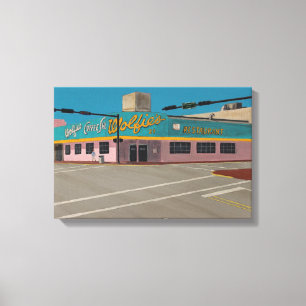 Wolfie's Coffeeshop Canvas Print