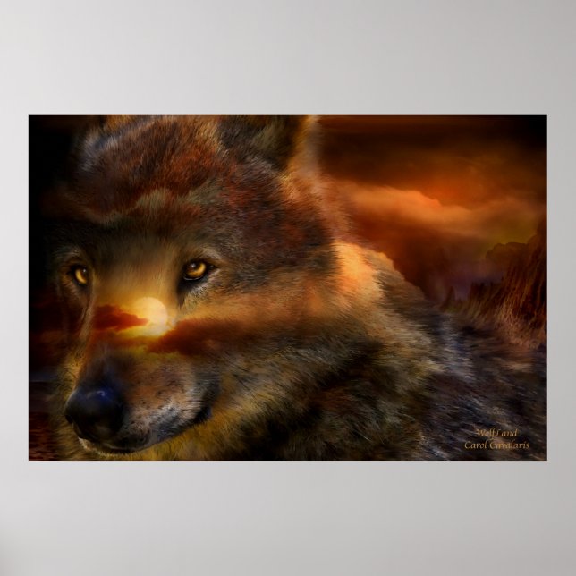 WolfLand Art Poster/Print Poster (Front)