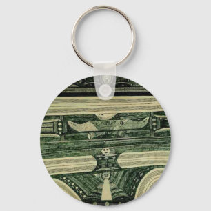 Wölfli 'Petrol' Fine Art Key Ring