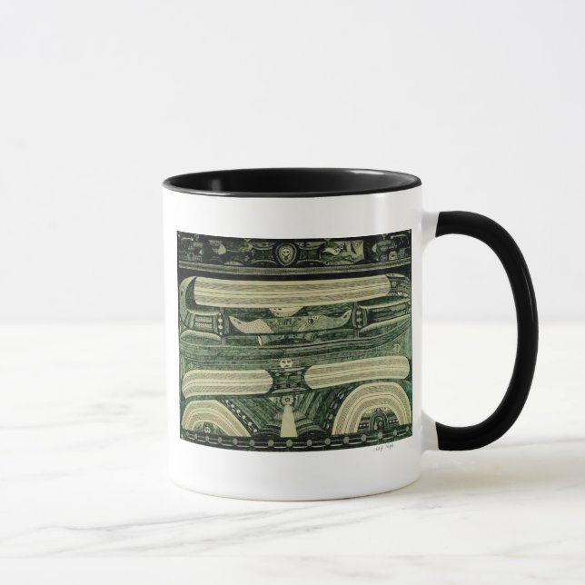 Wölfli 'Petrol' Fine Art Mug (Right)
