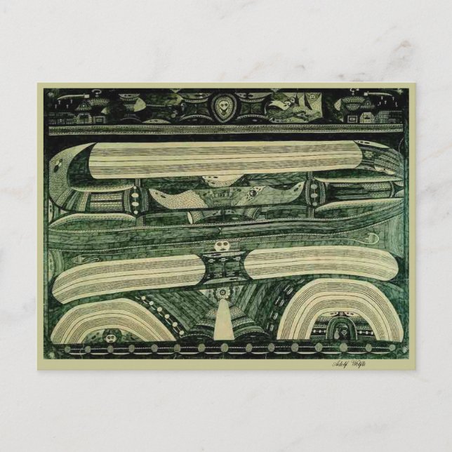 Wölfli 'Petrol' Fine Art Postcard (Front)